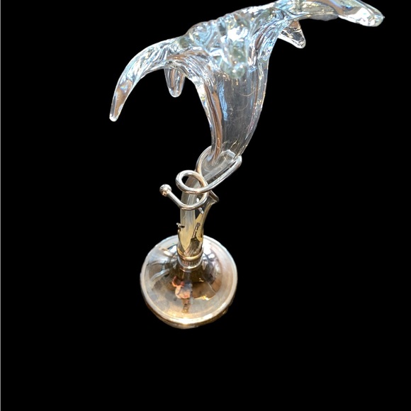 Other - Vintage Art Nouveau Lily Epergne Trumpet Bud Vase - Blown Hand Glass